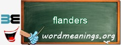 WordMeaning blackboard for flanders